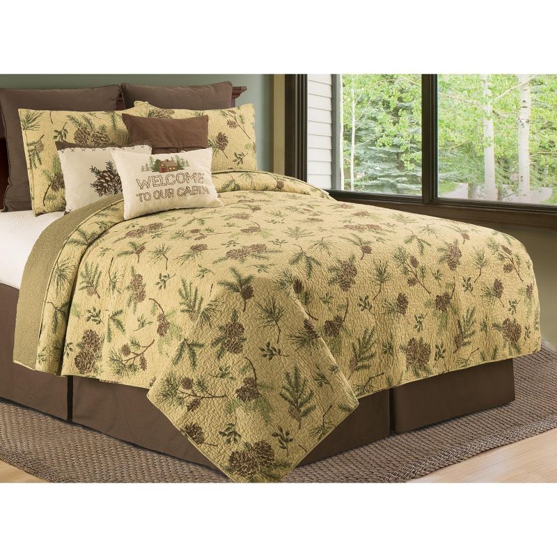 C&F Home Woodland Retreat Cotton Quilt Set  - Reversible and Machine Washable, 1 of 8