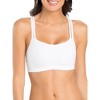 Fruit of the Loom Women's Spaghetti Strap Cotton Sports Bra 3-Pack - 4 of 4