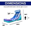HeroKiddo Ocean Wave 16' Water Slide with Attached Pool. - 3 of 4