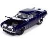 1969 Chevrolet Camaro Z28 Blue Metallic with White and Interior "Muscle Cars USA" 1/64 Diecast Model Car by Johnny Lightning - 3 of 4