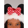 HalloweenCostumes.com One Size Fits Most  Women  Disney Minnie Mouse Santa Holiday Hat, red - 4 of 4