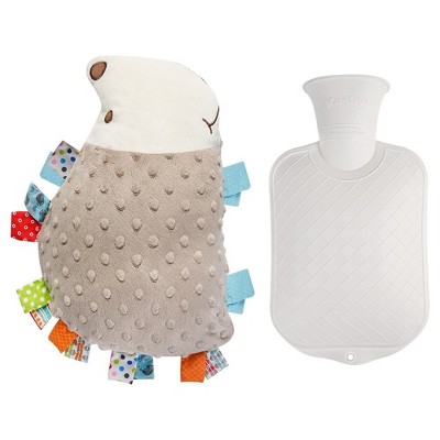 WOPET 2L Hot Water Bottle with Soft Cover - Reusable Hot & Cold Therapy Pack for Pain Relief, Comfort, and Warmth-hedgehog