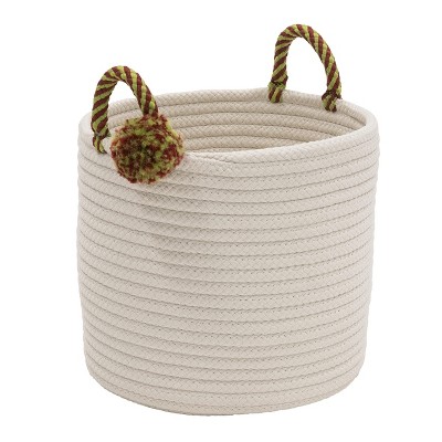Colonial Mills Candy Cane Basket - Red/Green 14"x14"x14"