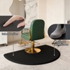 3 Ft x 5 Ft Semicircular Salon Mat, 1/2'' Thick Barber Shop Anti-Fatigue Office Chair Mat for Hardwood Floor, Beauty Spa Equipment - 4 of 4