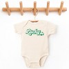 The Juniper Shop Lucky Outline Baby Short Sleeve Bodysuit - NB - Natural - 2 of 4