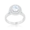 Slickblue Women's 2 Carat Clear CZ Wedding Ring, Rhodium Plated, Solitaire Style, Available in Sizes 5-10 - 3 of 4