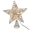Kurt Adler 10.5-Inch 30-Light Warm White LED Fairy Light 5-Point Star Tree Topper - 3 of 4