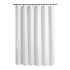 Evideco French Home Goods Extra Long Shower Curtain Liner Plastic 79"L x 71"W - 2 of 4