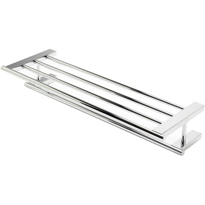 ALFI AB9564-PC Polished Chrome 26 inch Towel Bar & Shelf Bathroom Accessory