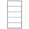 vidaXL Towel Rack Black Steel 45.7 in x 23.6 in x 3.9 in Towel Rack - 3 of 4