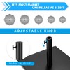 Costway 10ft Solar Lights Patio Umbrella Outdoor W/ 36 LBS Steel Umbrella Stand - 4 of 4