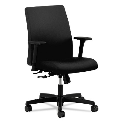 HON Ignition Series Low-Back Task Chair Black Fabric Upholstery IT105CU10