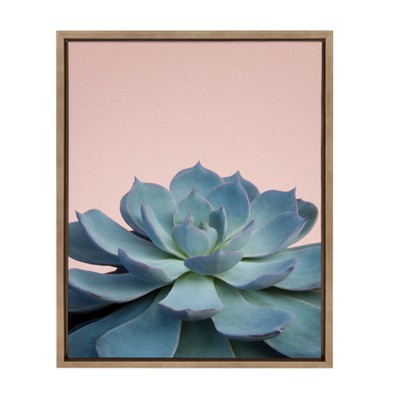 18" x 24" Sylvie Succulent 10 Framed Canvas by F2 Images Gold - Kate and Laurel