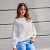 Women's Confetti Knit Round Neck Long Sleeve Sweater - Cupshe - image 3 of 4