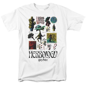 Harry Potter Herbology Textbook Adult T-Shirt White - 1 of 4
