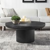 NicBex Modern 36" Round Coffee Table with Cylindrical Base for Living Room and Office - 3 of 4
