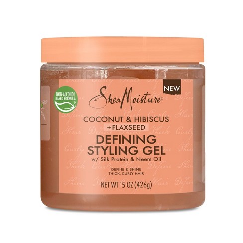 Sheamoisture Coconut & Hibiscus + Flaxseed Defining Styling Gel - 15oz :  Target