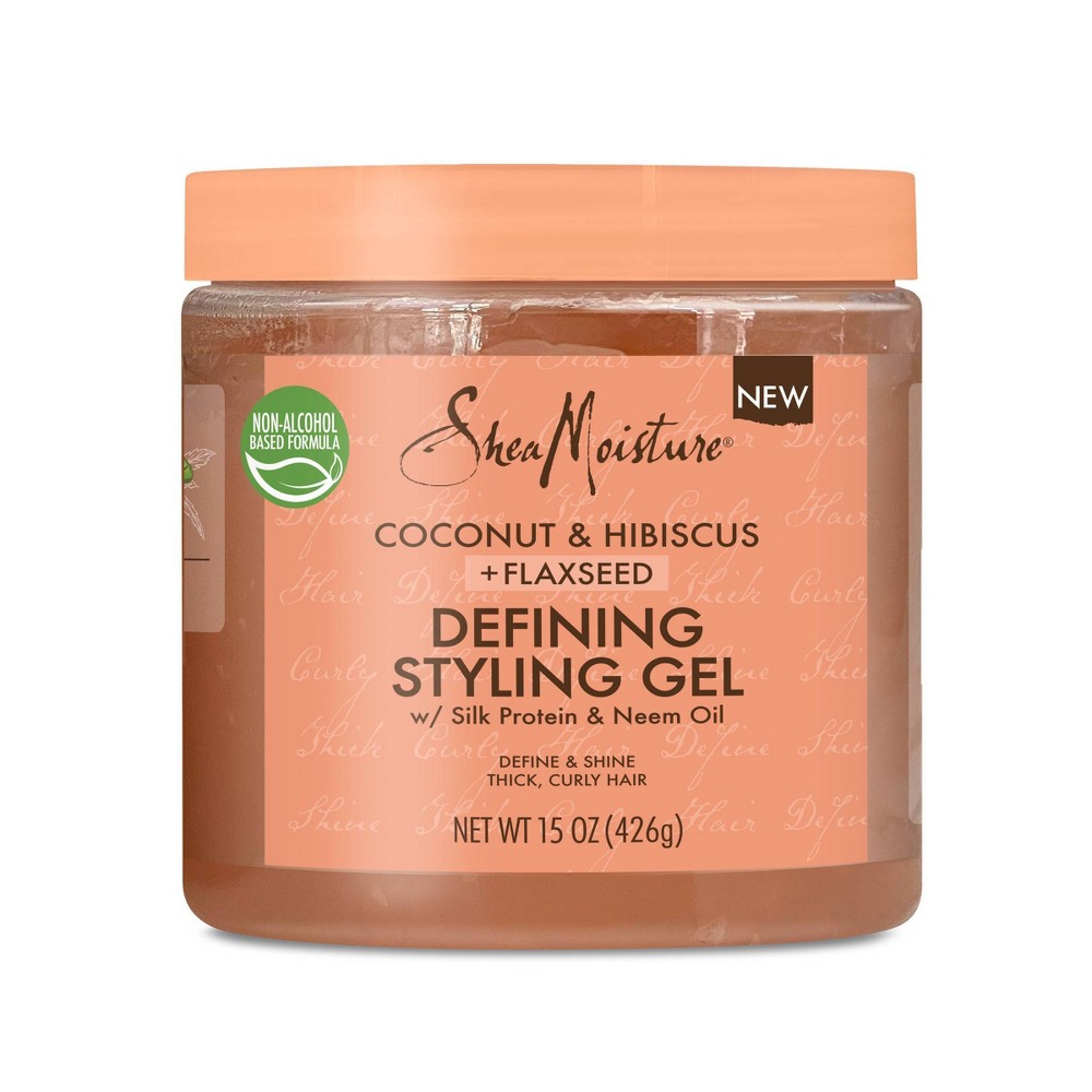 SheaMoisture Coconut & Hibiscus + Flaxseed Defining Styling Gel - 15oz