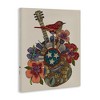 Stupell Industries Nashville Music City Detailed Floral Pattern Guitar Canvas Wall Art - 3 of 4