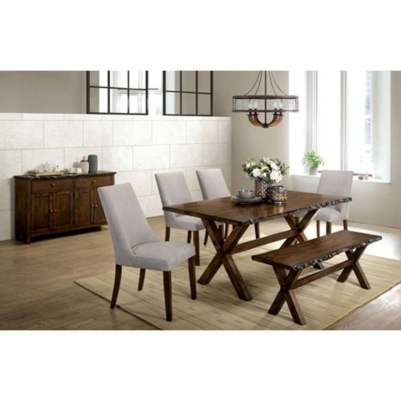 Kelley Rectangular Wood Dining Table Walnut - HOMES: Inside + Out, 6 of 8