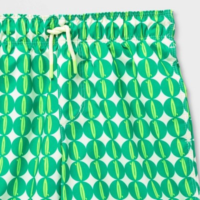 Cat & Jack Boys' Surfboard Geo Print Swim Trunks - Cat & Jack™ Tempting Teal/Showy Green L — фото 4