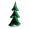 Green Pine Tree Ekkolight Acrylic 46" Infinity LED Holiday Tree Light with UL Plug for Festive Christmas Décor by Melrose - 4 of 4