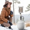 VEVOR Propane Tank Top Heater, 42000 BTU Rapid Heating 360-Degree Infrared Radiant Tank Top Gas Heater, Stepless Temperature Adjustment, Silver - 2 of 4