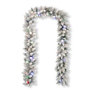 Christmas Snow Kissed Pine Garland - 1 of 4