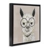 Stupell Industries Happy Alpaca Glasses Portrait, 25" x 25" - 3 of 4