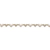 Guili Elegant Sterling Silver 14k Gold Plated Heart CZ and Mother of Pearl Link Bracelet Ð Timeless, Sparkling Jewelry with a Chic and Feminine Design - 2 of 3