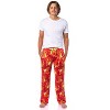 Seven Times Six Pokemon Mens Charmander AOP Fire Type Sleep Bottom Lounge Pajama Pants Red - image 2 of 4