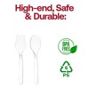 Smarty Had A Party Clear Plastic Serving Flatware Set - 150 Pairs - 4 of 4