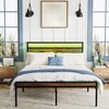 Queen Size Bed Frame with Headboard, Metal Platform Bed Frame with Storage Shelf, Metal Slats Support, No Box Spring Needed - 2 of 4
