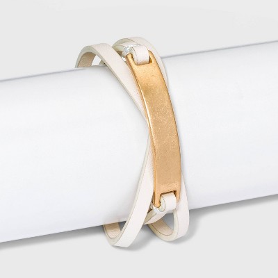 Faux Leather Wrap Bracelet - Universal Thread™