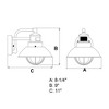 Vaxcel Harwich 1 - Light Wall Light in  Burnished Bronze - 3 of 4