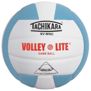 Tachikara SVMNC.PBW Indoor Sensi Tec Composite VolleyLite Volleyball - Powder Blue/White - 1 of 1