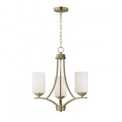 Maxim Lighting Deven 3 - Light Chandelier in  Satin Brass