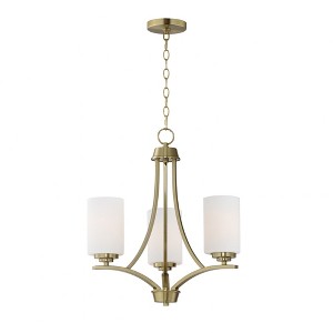 Maxim Lighting Deven 3 - Light Chandelier in  Satin Brass - 1 of 3