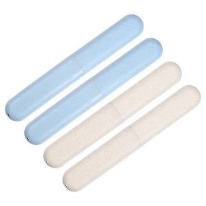 Unique Bargains Toothbrush Travel Case Traveling PP Portable Toothbrush Travel Containers for Travel Business 8.07''x1.22''x0.83'' - 1 of 4