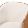 bali & pari Tessa Rattan Arm Chair Light Honey/White - 4 of 4