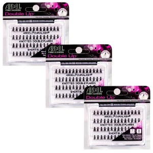 Ardell Knotted Double Flares Short Black - #68290 (3-pack) - 1 of 3