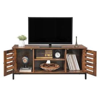 Homcom Small Corner Tv Stand Shelf For Up To 29 Inches, Home Entertainment  Center With Storage Shelves, Wooden & Steel, Living Room Storage, Gray :  Target