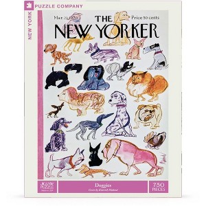 New York Puzzle Company Doggies 750 Piece Puzzle - 1 of 3