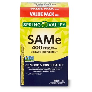 Spring Valley SAMe Dietary Supplement Value Pack, 400 mg, 40 Count - 1 of 4