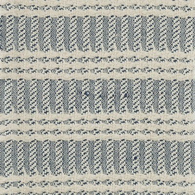 Full Size Blue and White Cotton Striped Throw Blanket