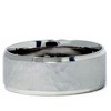 Pompeii3 Hammered Beveled Wedding Band 14K White Gold - 2 of 4