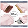 Unique Bargains PU Leather Portable Squeeze Top Soft Eyeglass Cases 4 Pcs 3.5" x 7.1" - 3 of 4