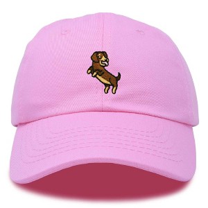 Dalix Dachshund Embroidered Cotton Dad Hat Casual Adjustable Baseball Cap for Dog Lovers Womens - 1 of 4