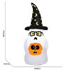 Gemmy Airblown Inflatable Trick or Treating Ghost w/ Wizard Hat, 4 ft Tall, Multi - 3 of 4