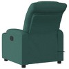 vidaXL Massage Recliner Chair - Dark Green Manual Push Back - 4 of 4